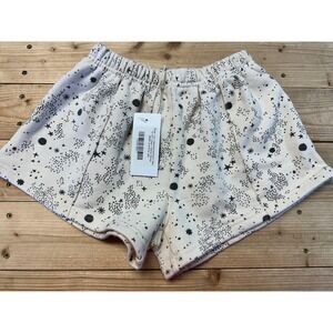 Rylee‎ + Cru Cream Stardust Track Shorts, Girls Size 12-14Y, Cute & Comfy